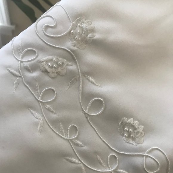 Special Occasion Dress Communion Wedding White Embroidered NEW w Tags - Picture 4 of 10